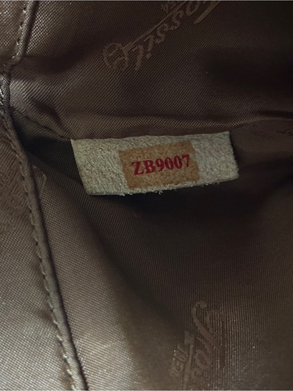 Vintage Fossil Brown Leather Circle-Handle Shoulder Bag - Picture 7 of 15